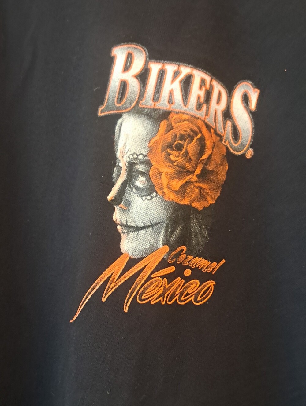 Black Bikers Cozumel Mexico Graphic Tee - Picture 2 of 4